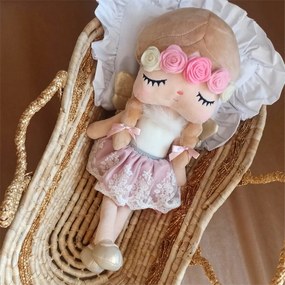 Bábika spiaca Anjelik farebné kvety 48 cm