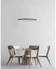 Azzardo AZ5019-LED Stmievateľný luster na lanku AGNES LED/48W/230V pr. 58 cm čierna