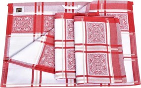 Utierky z egyptskej bavlny SOLE RED 50 x 70 cm 3 ks
