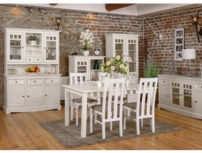 PROXIMA.store - Rustikálny kredenc - nadstavec na komodu 2S.2 - BELLUNO ELEGANTE FARBA: biela