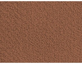 Oranžová čalúnená dvojlôžková posteľ s úložným priestorom/bez čela s roštom 160x200 cm Inera – Bobochic Paris