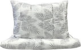 Set paplón + vankúš Elegantné listy 140x200/70x90 cm – mikrovlákno, duté vlákno, celoročné použitie
