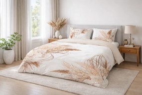 Matex Luxusné bavlnené saténové obliečky 140x200 + 70x90 cm - Prestige "Púdrová elegancia"