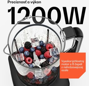 Klarstein Velaire kuchynský robot s mixérom na miesenie, šľahanie a odšťavovanie 1200 W 2 l kuchynský robot/mixér 1,75 l