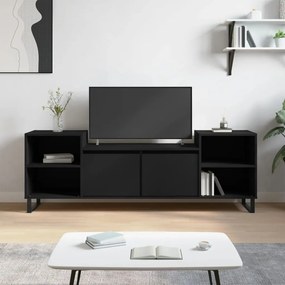 TV skrinka čierna 160x35x55 cm spracované drevo 831349