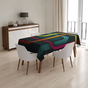Sablio Obrus Farebné čmáranice - 90x90 cm