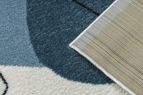 Koberec FUSION 7158 biely / žltý / modrý