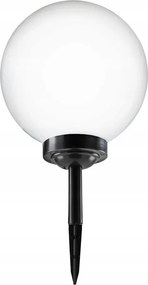 LED solárna lampa LED/1,2V 6500K 200 mAh pr. 30 cm IP44 biela/čierna