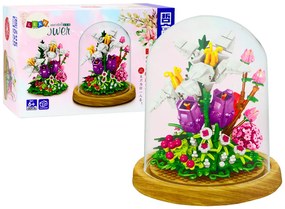 LEAN TOYS Stavebnica Kvety vo vitríne - 487 kusov