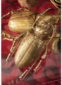 Longicorn Beetle nástenná dekorácia zlatá
