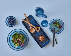 Servírovacia keramická tácka 14x38 cm Gastro Dark Blue/Black – Bitz