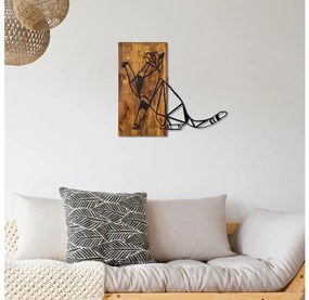 Asir Nástenná dekorácia 65x58 cm mačka drevo/kov AS1692