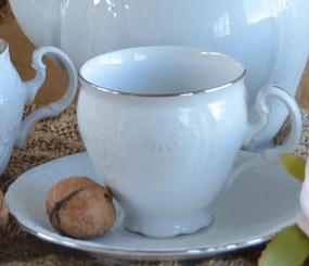 Thun kávová súprava Bernadotte damašek pre 6 osôb  17-dielná