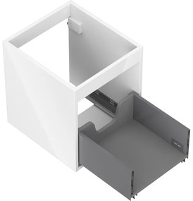 Mexen Box-A, závesná skrinka 40 cm, 1 zásuvka, biela lesklá, 91AX0-0400-470-1-00