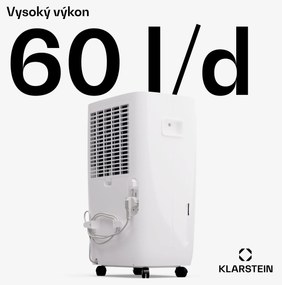 Klarstein DryFy Pro Connect Smart, Odvlhčovač vzduchu, WiFi, Kompresný, 60l/24h, 45-65m²