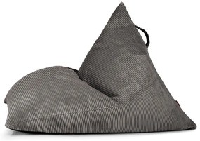 Tmavosivý menčestrový sedací vak Razz – SLOWDOWN