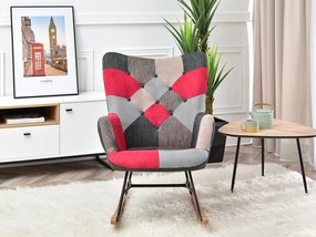 Kreslo Sibyla (patchwork + čierna). Vlastná spoľahlivá doprava až k Vám domov. 1110395