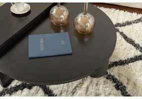 SADA 2x Konferenčný stolík ORION čierna