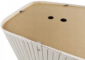 Dekorstudio Bambusový kôš na prádlo 105l - biely
