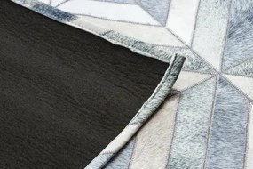 Koberec PATCHWORK 21721 béžový/sivý - imitácia kože krava, geometrický