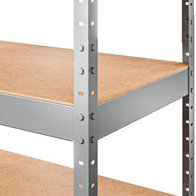 Marbo Kovový REGÁL SÉRIE SOLID 220x110x45 Pozinkovaný Rozmer regálu: 220x110x45, Počet Políc: 5, Celková nosnosť regálu: 1000 KG