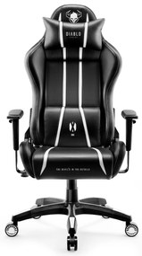 Herné kreslo Diablo X-One 2.0 King Size, čierno-biele