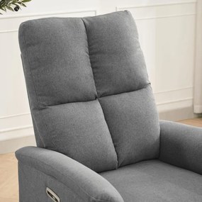 Polohovacie kreslo sivý, elektrické TV-929 GREY2