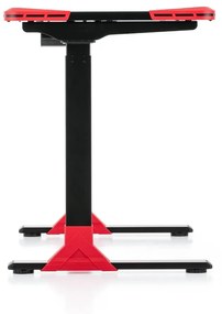 Výškovo nastaviteľný stôl OfficeTech Game, 120 x 60 cm, čierna