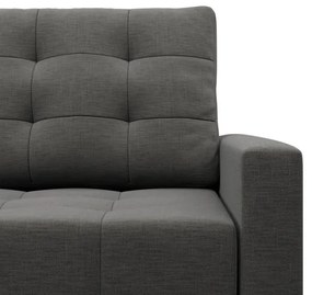 Dvojmiestna pohovka ELMA rozkladacia, tmavosivá