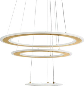 Toolight Toolight, LED stropné svietidlo 46cm, 100W, LED G041-3CP, zlatá matná, OSW-06308