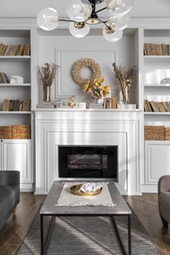 Toolight Toolight, stropné svietidlo 6xE27 APP1134-6C, čierna-zlatá, OSW-40107