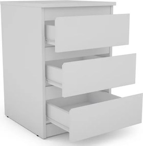 Skrinka/vysoký nočný stolík Carlos 403S, biela