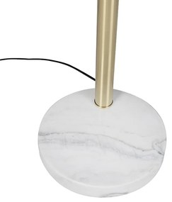 Art Deco stojaca lampa zlatá 5-svetlo - Sixties Marmo