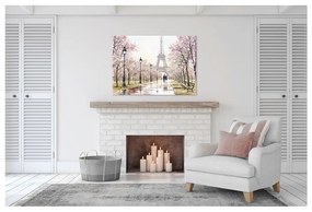 Obraz Styler Canvas Watercolor Paris Melancholy, 85 × 113 cm