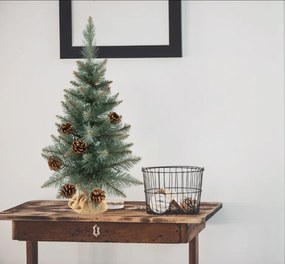 Vianočný stromček Smrek strieborný so šiškou 55 cm