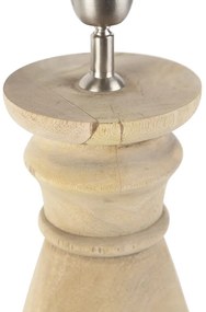 Rustikálna stolná lampa bez tienidla z prírodného dreva - Catnip