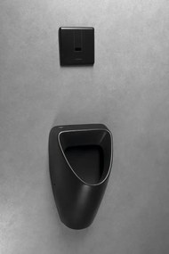 Bruckner Bruckner, SCHWARN BLACK keramický urinál, zadný prívod, zadný odpad, čierny, 201.701.6