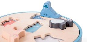 Drevené obrysové puzzle