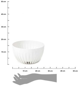 Kvetináč STRIPPED ECO 24 cm biely