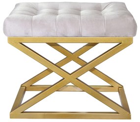 Taburet CAPRAZ Babyface bílý/zlatý