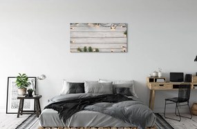 Obraz na plátne Vetvičky svetlé drevo 125x50 cm