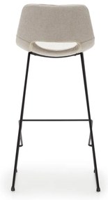 Béžová barová stolička (výška sedadla 76 cm) Zahara – Kave Home