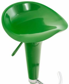 Plastová barová stolička Shine - Zelená