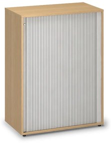 Stredná skriňa ProOffice, žalúziové dvere 80 x 45 x 106,3 cm, buk