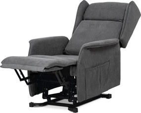 Polohovacie kreslo sivé, elektrické TV-1190 GREY2