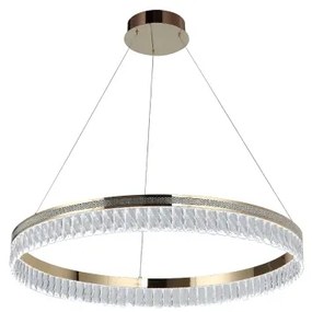 LED stmievateľný krištáľový luster na lanku THALIA LED/55W/230V 3000-6000K + diaľkové ovládanie