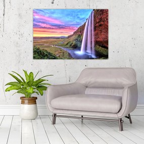Obraz - Vodopád Seljalandsfoss (90x60 cm)