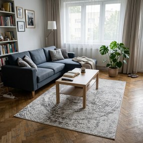 Angel Carpet, Kusový koberec Aurora 55 Grey, 60x110, šedá, kancelária