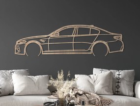 drevko Obraz na stenu BMW M5 Competition Rozmer obrazu: 24,5 x 86 cm, Farba dekorácie: Čierna