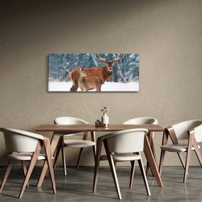 Obraz Jeleňa s laňou (120x50 cm)